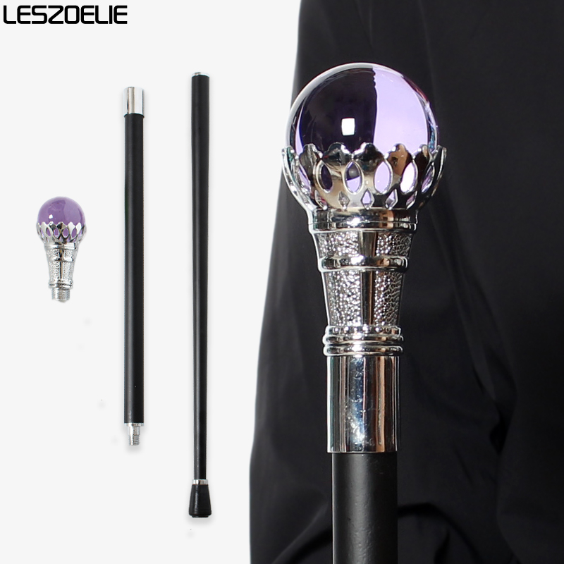 Men Accessories Tips - Tongkat Jalan Bola Kristal Kaca Lavender