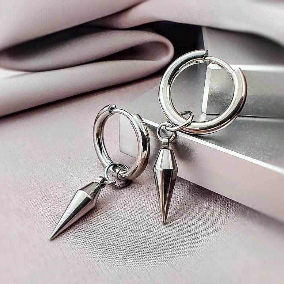 Anting-anting rivet punk, perh - Men Accessories Tips ulasan dan harga